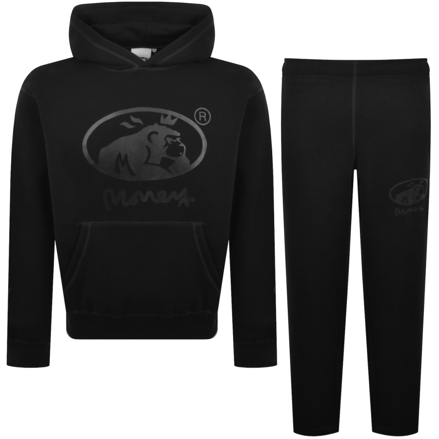 Image number 1 for Money Total Ape Hooded Tracksuit Black