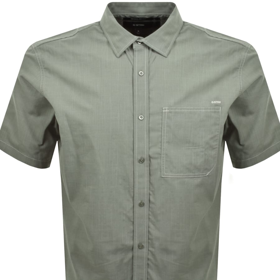 Image number 2 for G-Star Pocket Short Sleeve Shirt Green