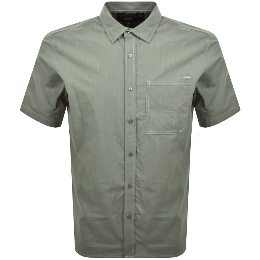 Image number 1 for G-Star Pocket Short Sleeve Shirt Green