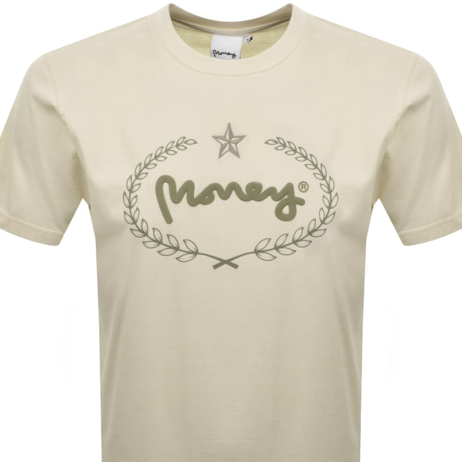 Image number 2 for Money Laurel Sig Box T Shirt White