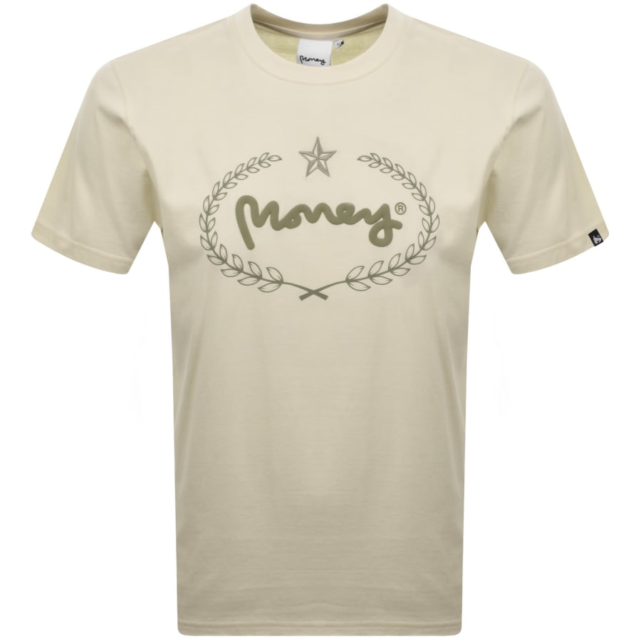 Image number 1 for Money Laurel Sig Box T Shirt White