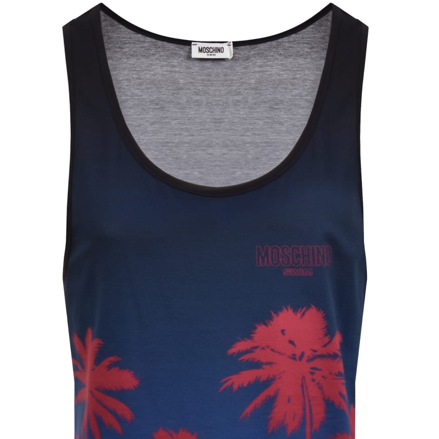 Image number 2 for Moschino Swim Vest Top Blue