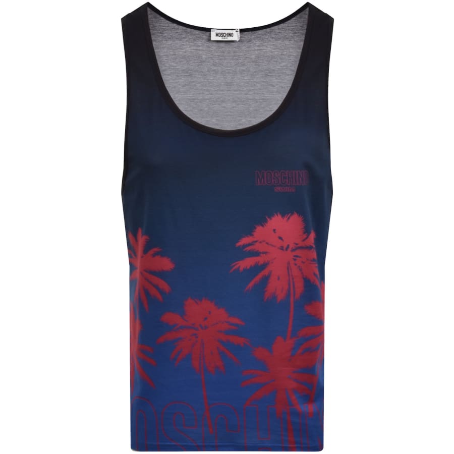 Image number 1 for Moschino Swim Vest Top Blue