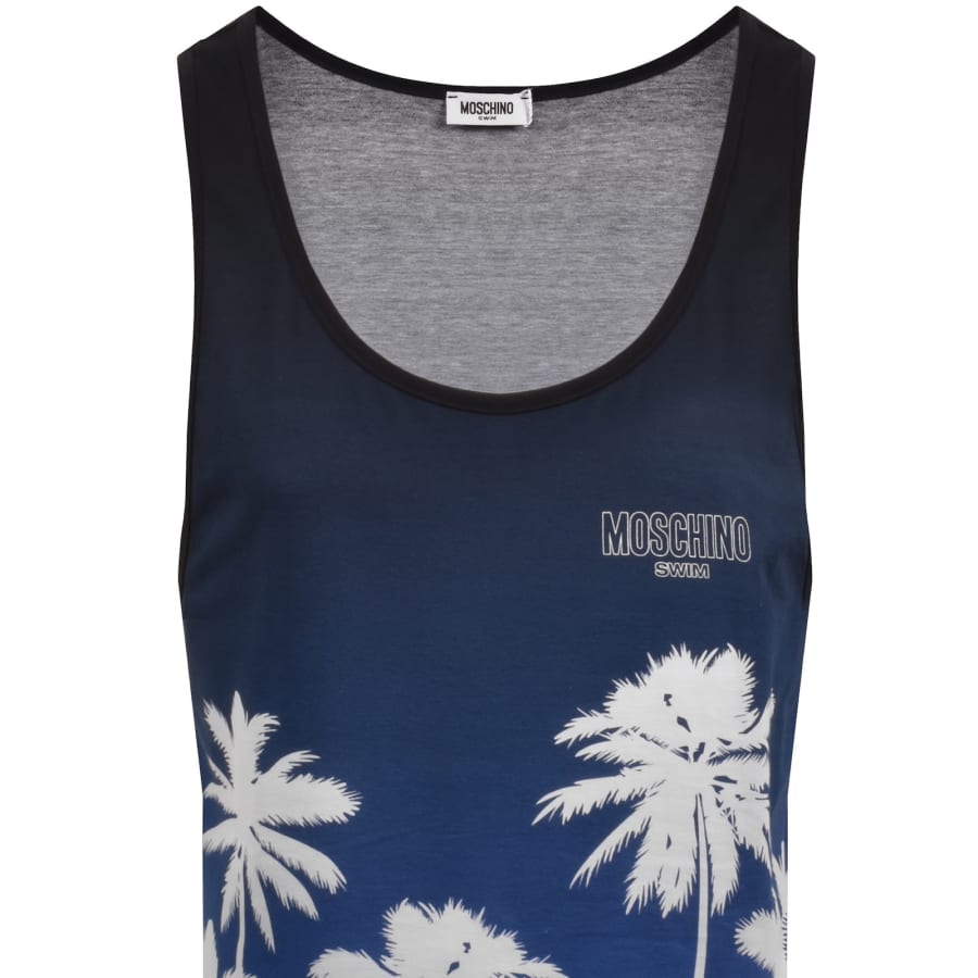 Image number 2 for Moschino Swim Vest Top Blue