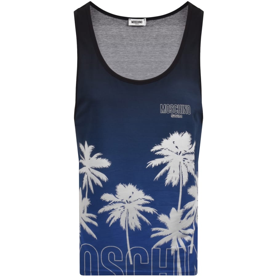 Image number 1 for Moschino Swim Vest Top Blue
