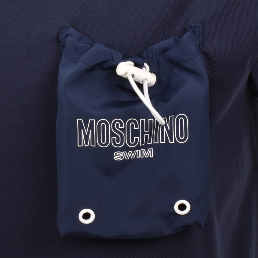 Image number 3 for Moschino Swim Pocket T Shirt Navy