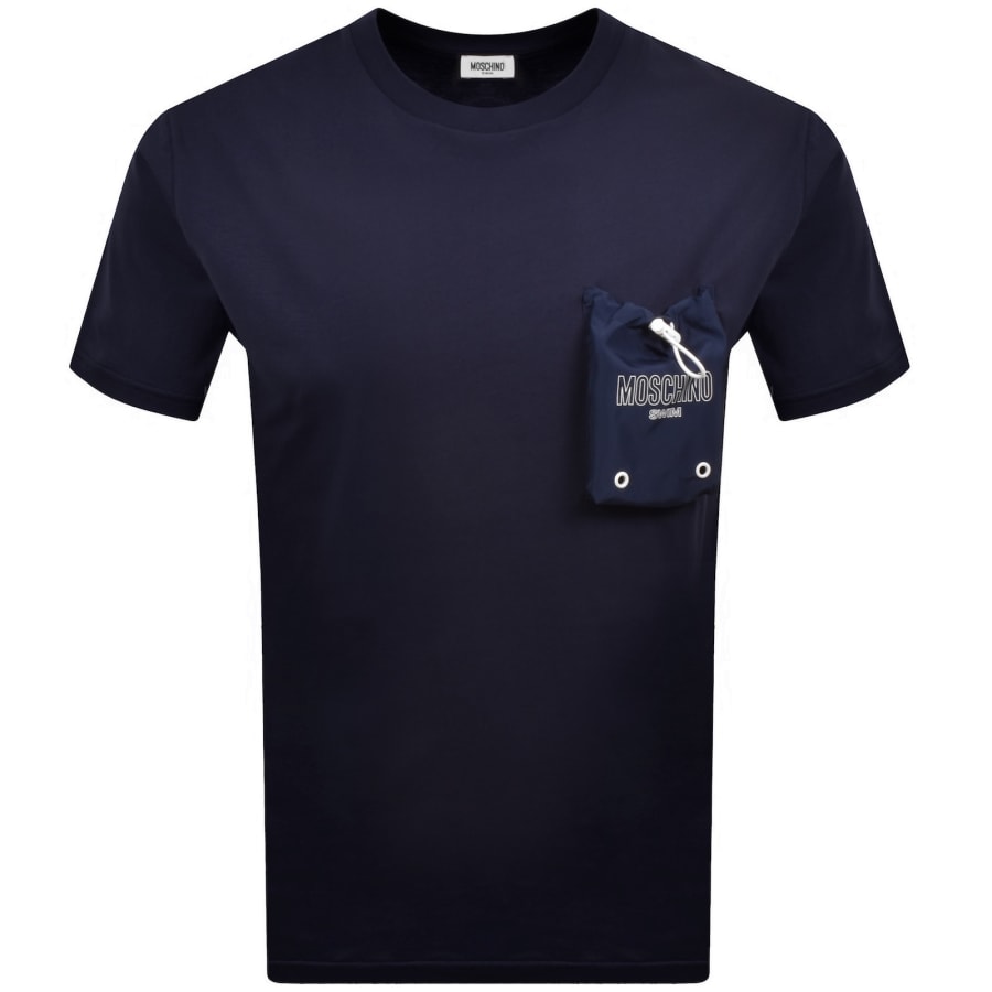 Image number 1 for Moschino Swim Pocket T Shirt Navy