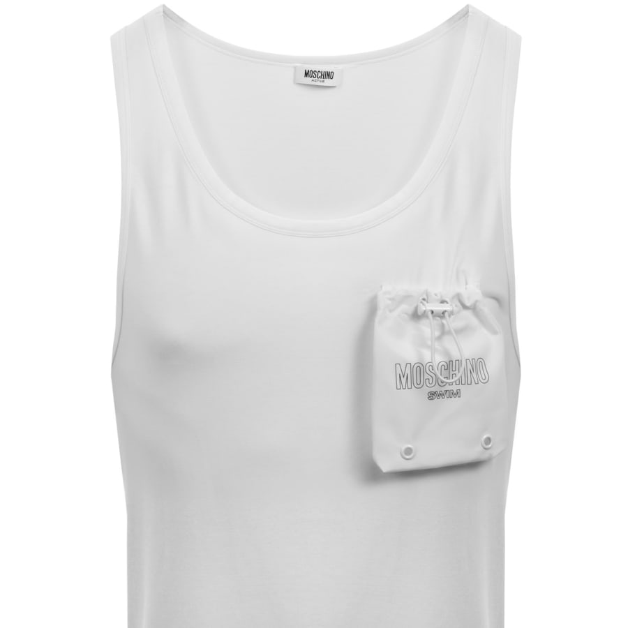 Image number 2 for Moschino Swim Pocket Vest White