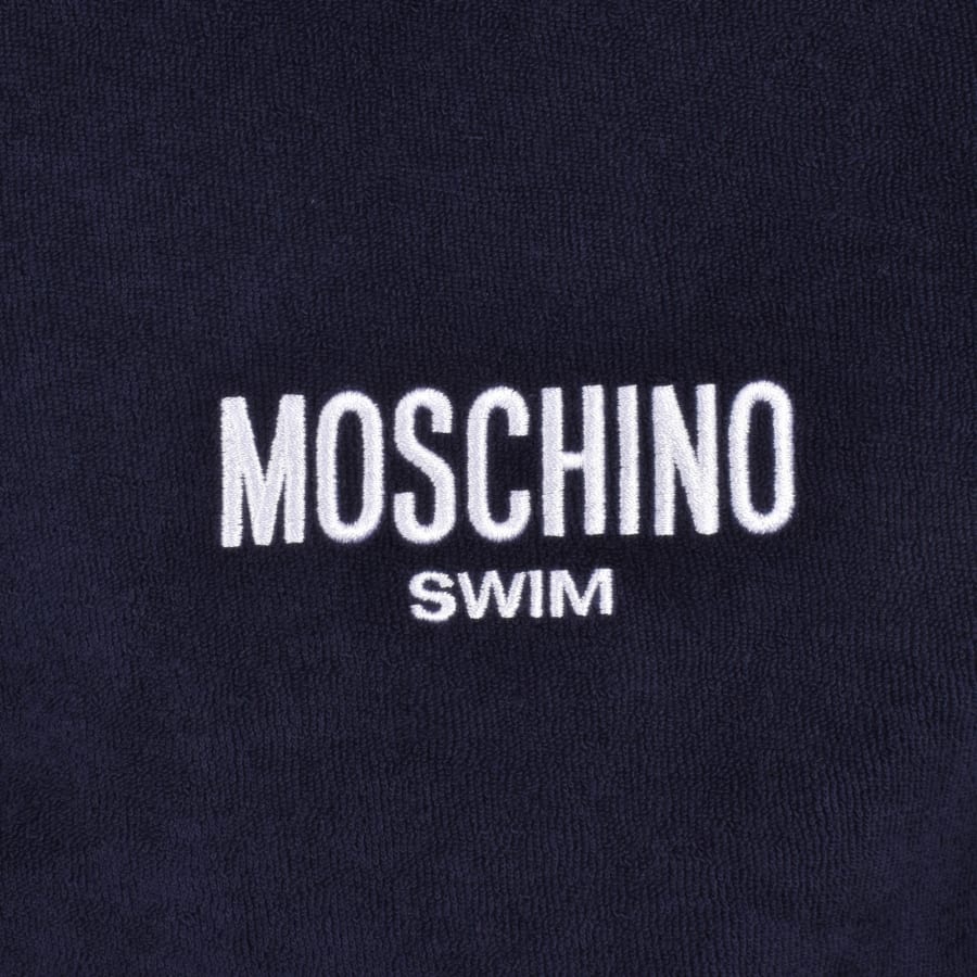 Image number 3 for Moschino Swim Short Sleeved Polo T Shirt Navy