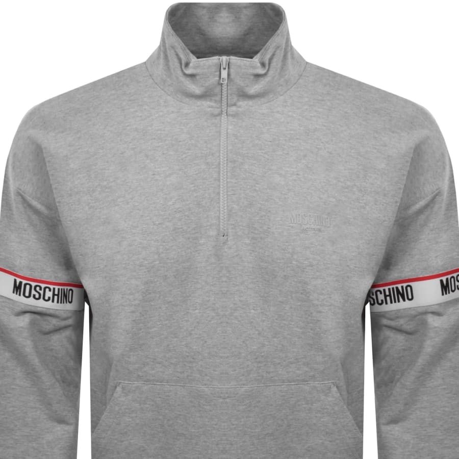 Image number 2 for Moschino Active Zip Sweatshirt Grey