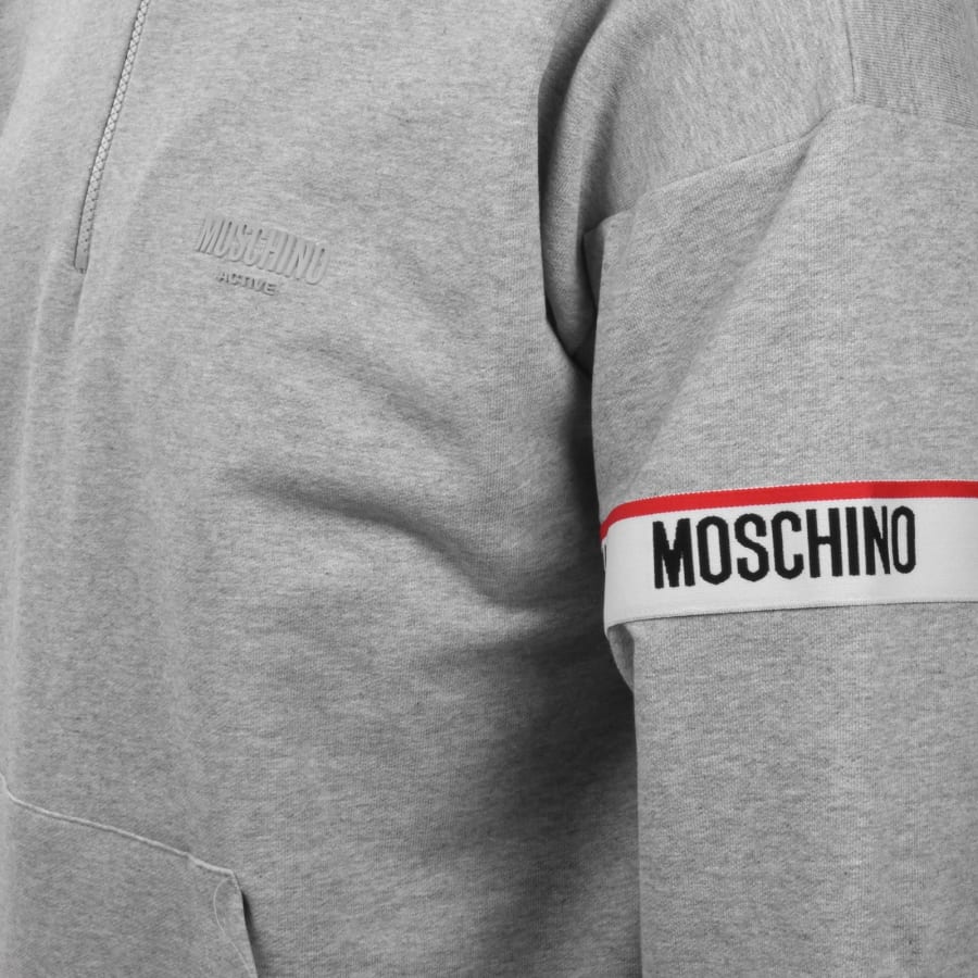 Image number 4 for Moschino Active Zip Sweatshirt Grey