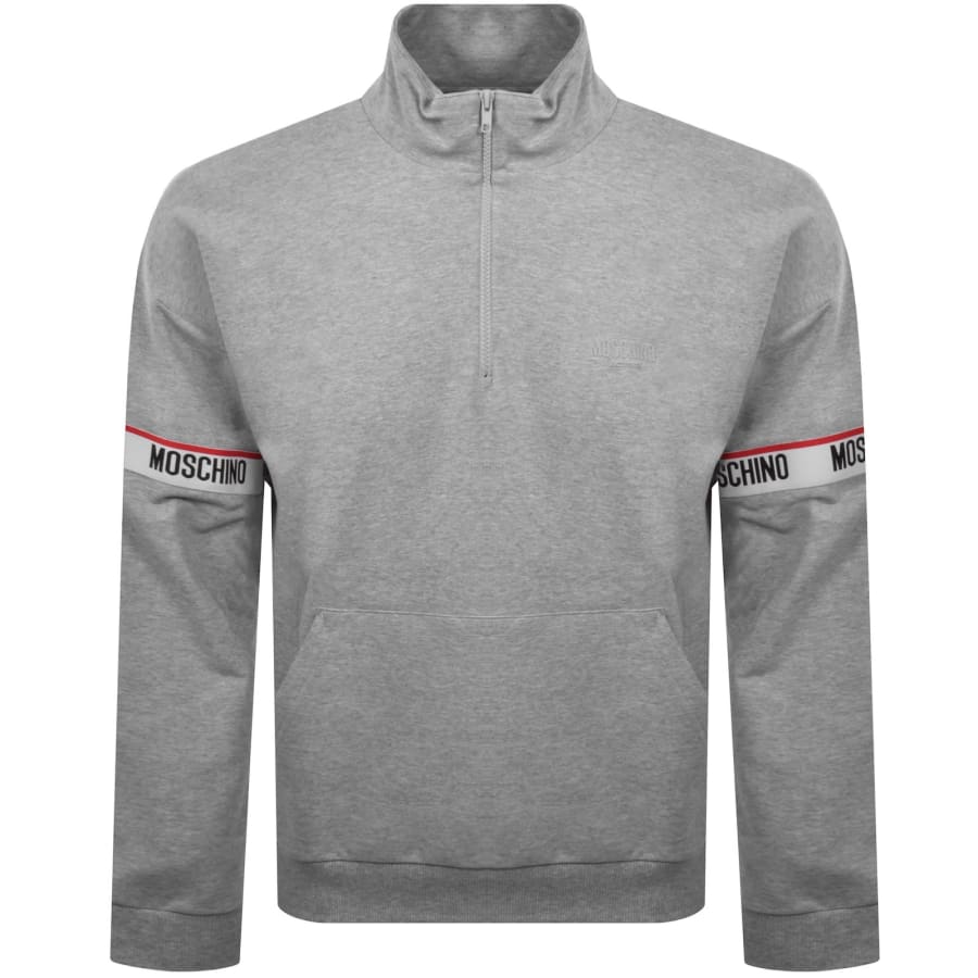 Image number 1 for Moschino Active Zip Sweatshirt Grey