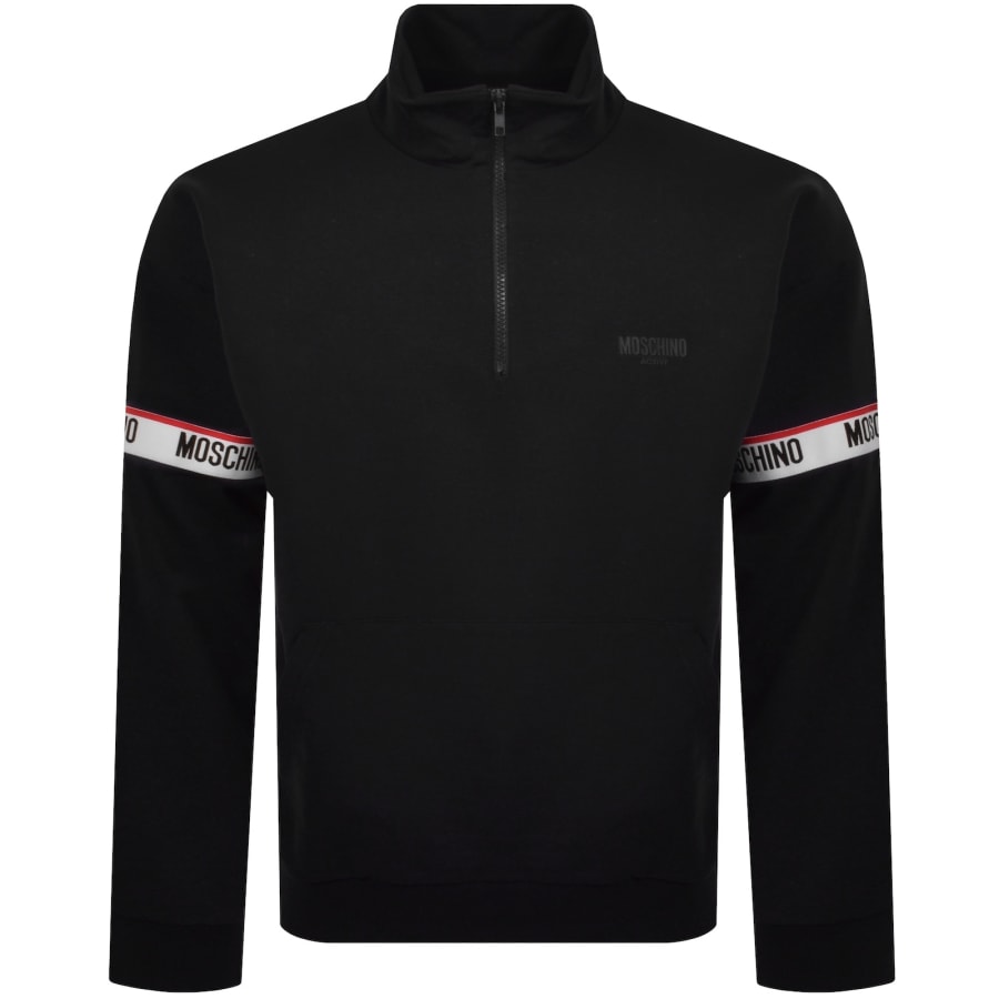 Image number 1 for Moschino Active Zip Sweatshirt Black