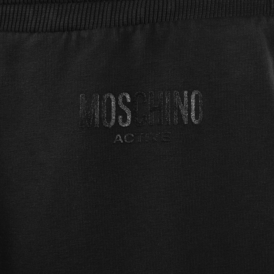 Image number 4 for Moschino Active Tape Logo Joggers Black