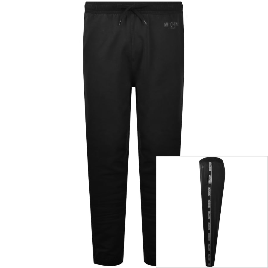 Image number 1 for Moschino Active Tape Logo Joggers Black