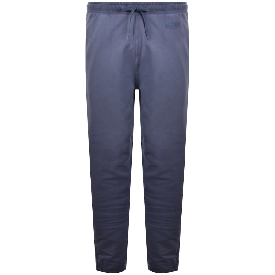 Image number 2 for Moschino Active Tape Logo Joggers Blue