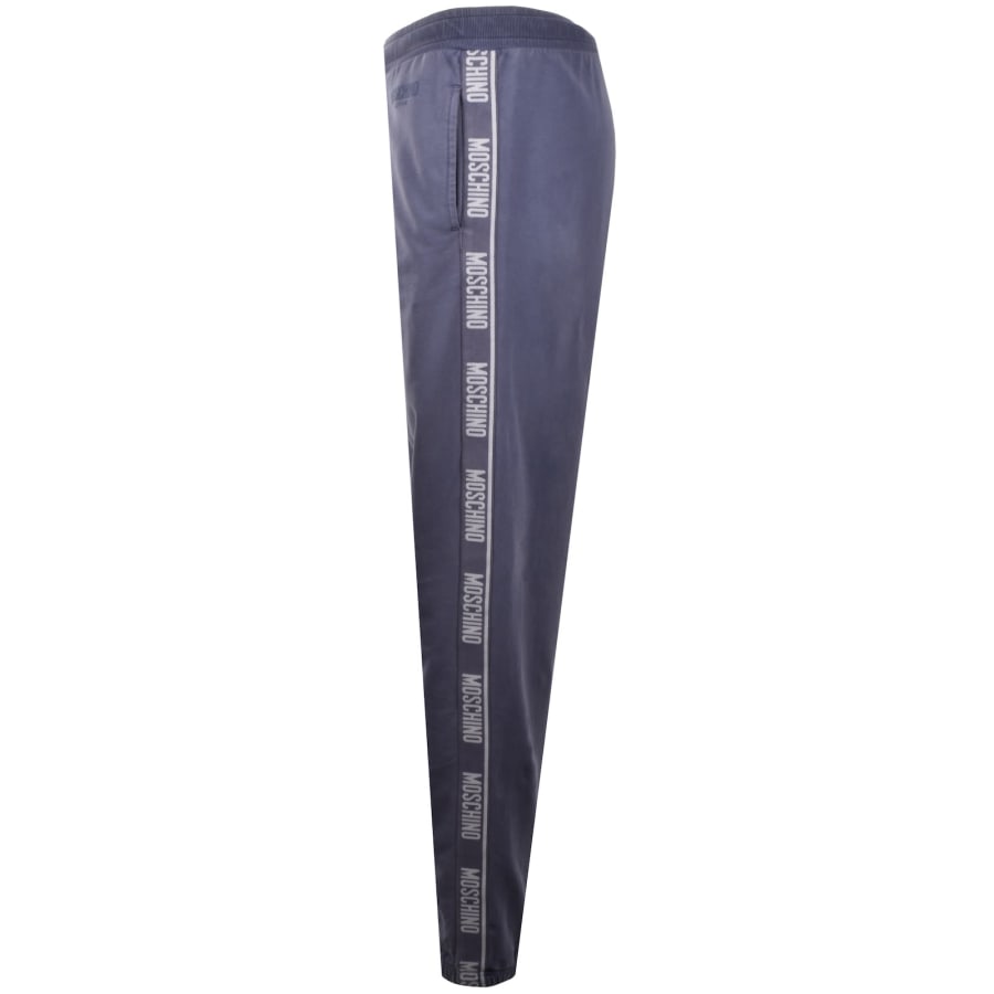 Image number 5 for Moschino Active Tape Logo Joggers Blue