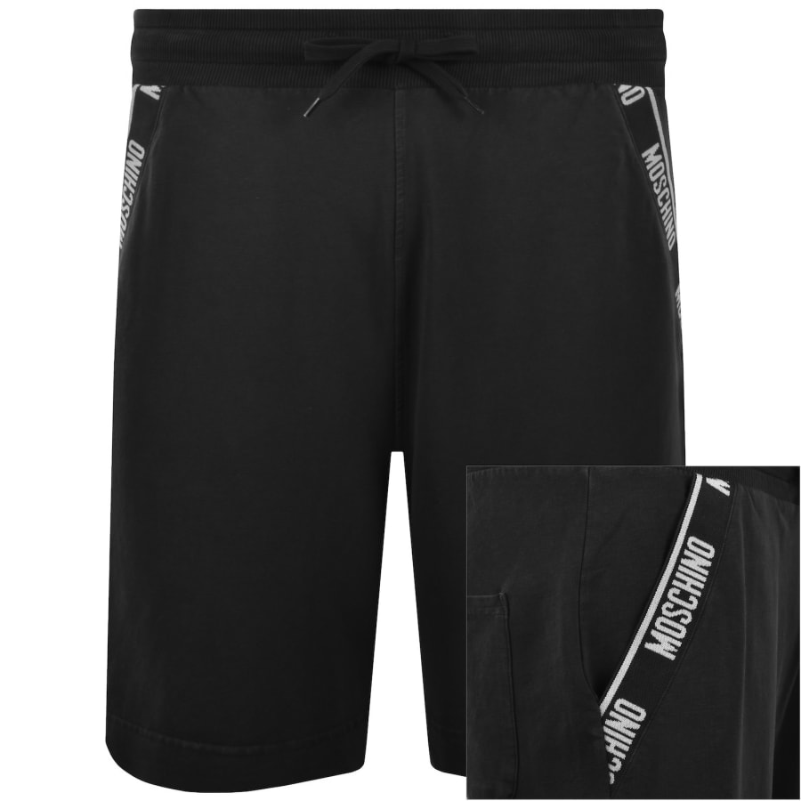 Image number 1 for Moschino Active Jersey Shorts Black