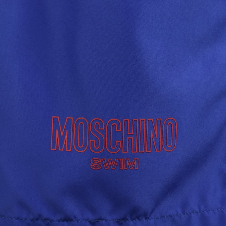 Image number 3 for Moschino Logo Swim Shorts Bright Blue
