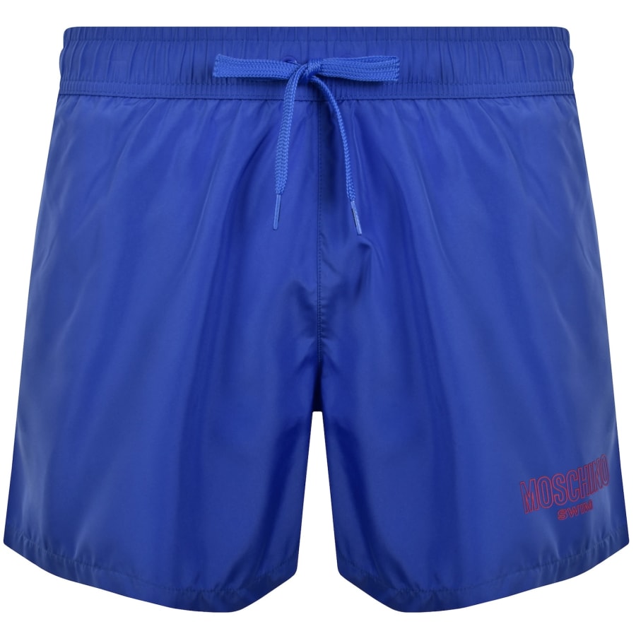 Image number 1 for Moschino Logo Swim Shorts Bright Blue