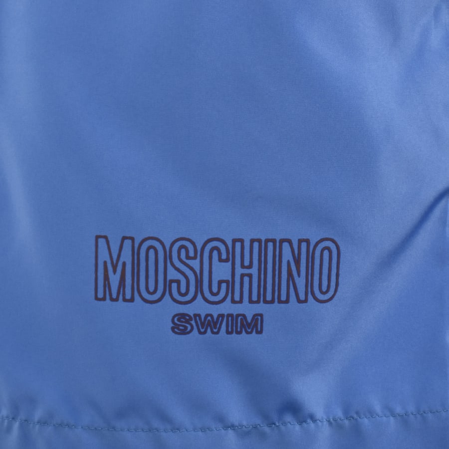 Image number 3 for Moschino Logo Swim Shorts Blue