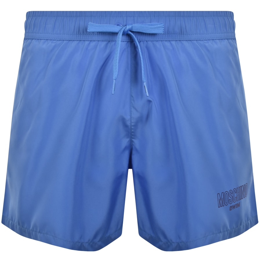 Image number 1 for Moschino Logo Swim Shorts Blue