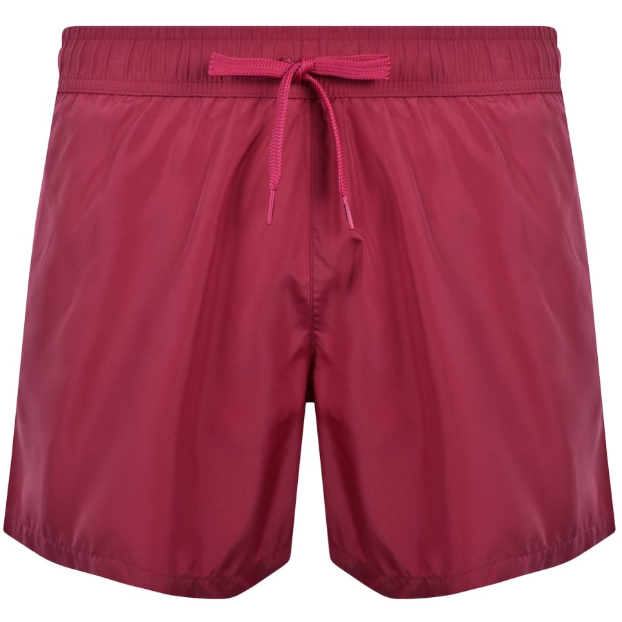 Image number 2 for Moschino Logo Swim Shorts Red
