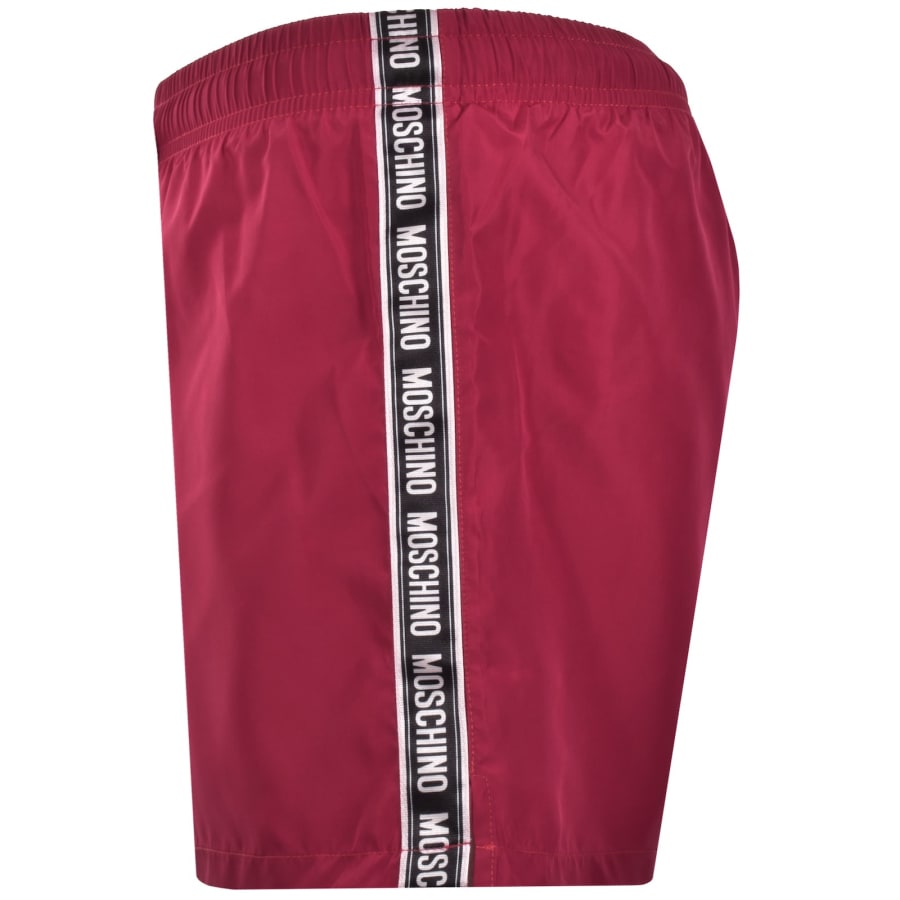 Image number 4 for Moschino Logo Swim Shorts Red