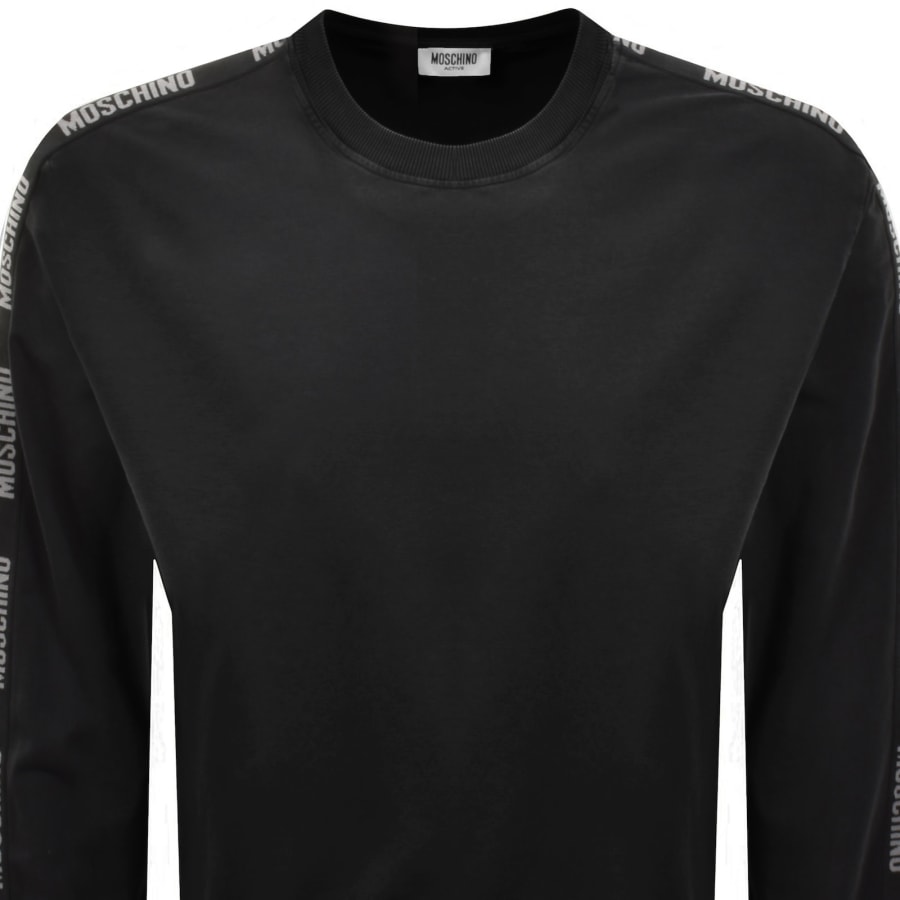 Image number 2 for Moschino Active Logo Tape Sweatshirt Black