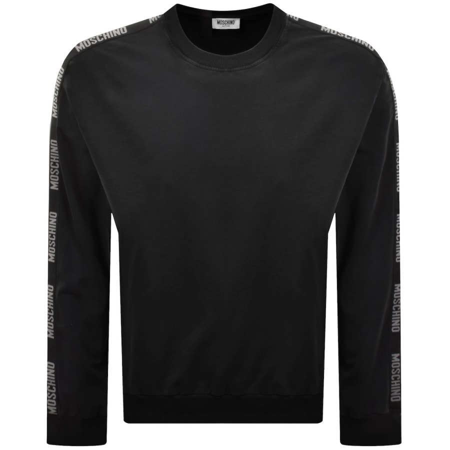 Image number 1 for Moschino Active Logo Tape Sweatshirt Black