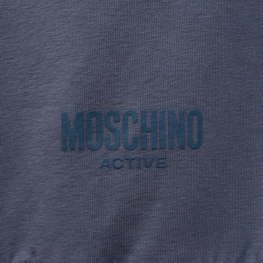 Image number 3 for Moschino Active Logo Tape Sweatshirt Blue