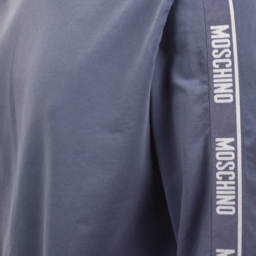 Image number 4 for Moschino Active Logo Tape Sweatshirt Blue