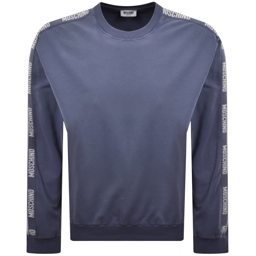 Image number 1 for Moschino Active Logo Tape Sweatshirt Blue