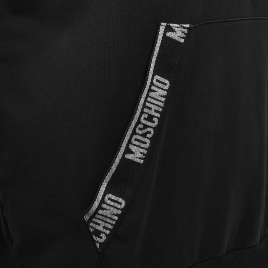 Image number 4 for Moschino Active Logo Tape Hoodie Black