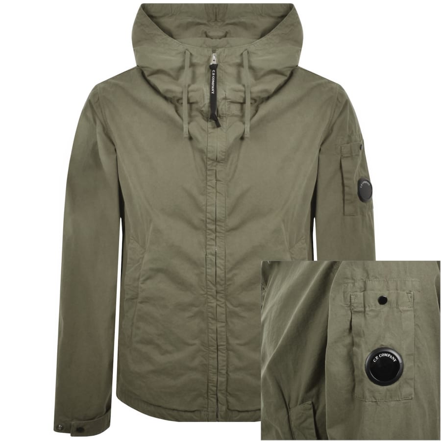 Image number 1 for CP Company Hooded Jacket Fallen Rock Grey