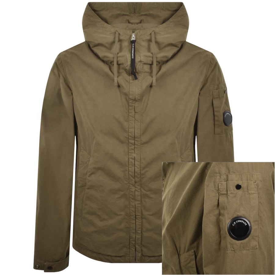 Image number 1 for CP Company Hooded Jacket Ermine Brown