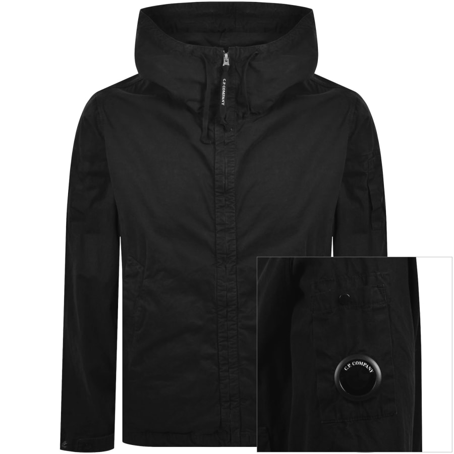 Image number 1 for CP Company Hooded Jacket Black