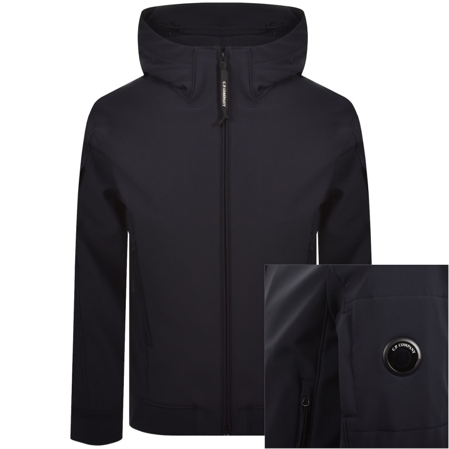 Image number 1 for CP Company Hooded Jacket Total Eclipse Navy