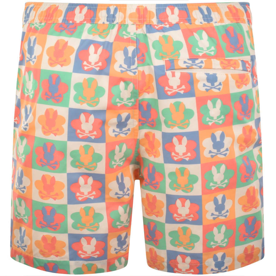Image number 2 for Psycho Bunny Aiden Swim Shorts Pristine Cream