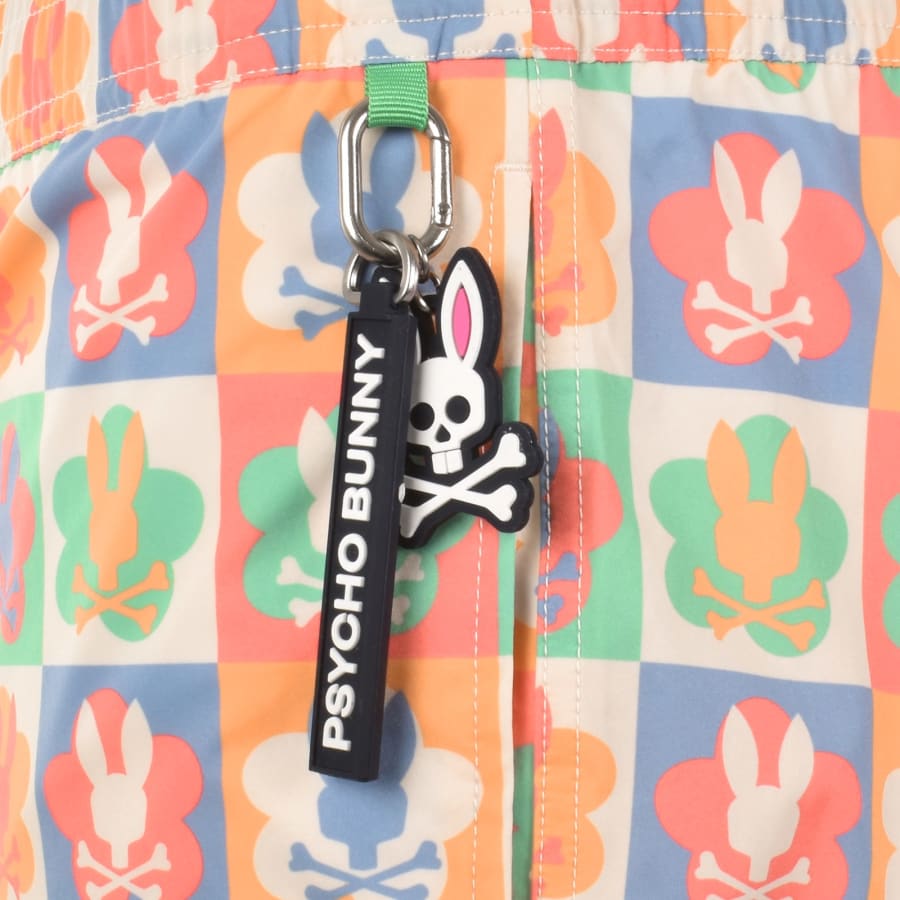 Image number 3 for Psycho Bunny Aiden Swim Shorts Pristine Cream