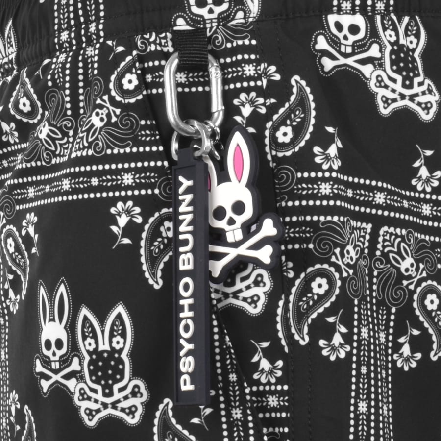 Image number 3 for Psycho Bunny Luke Swim Shorts Black