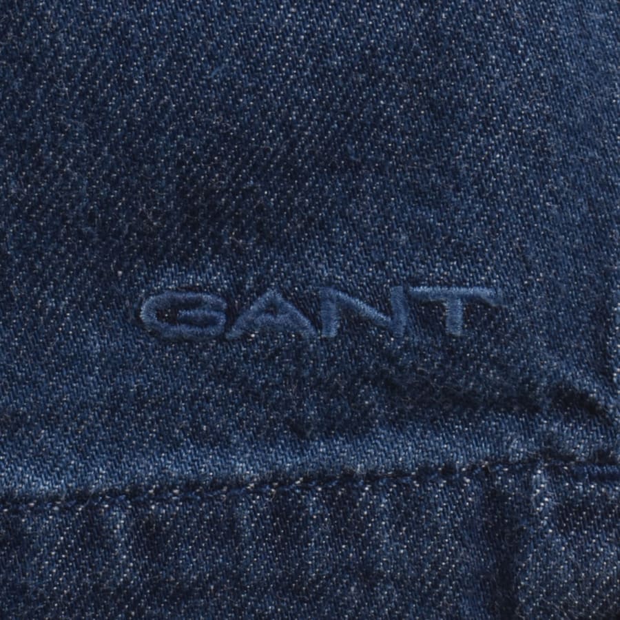Image number 3 for Gant Denim Shorts Blue