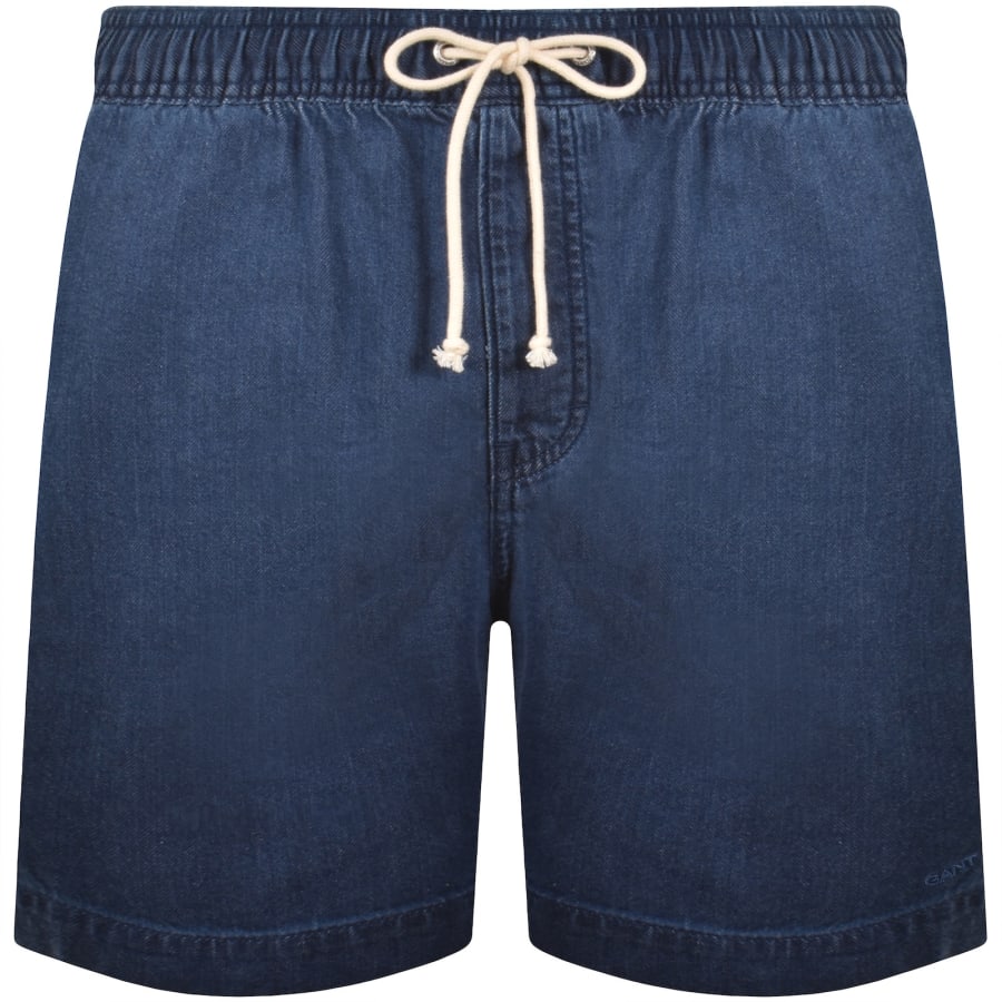 Image number 1 for Gant Denim Shorts Blue