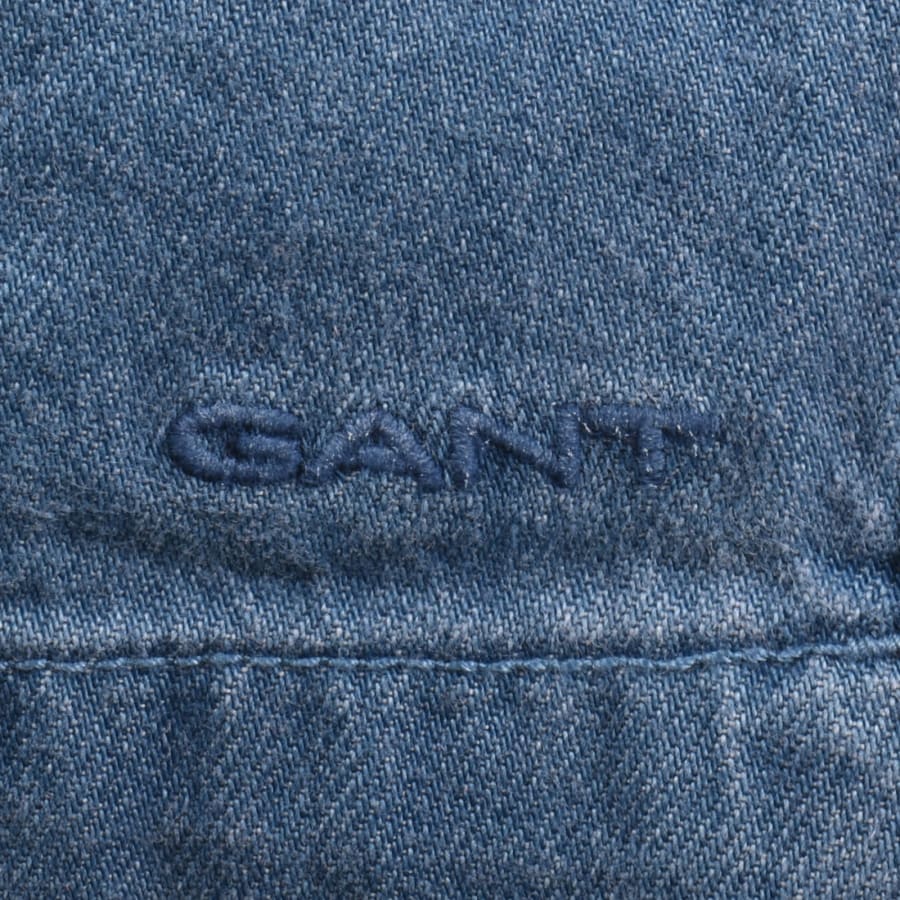 Image number 3 for Gant Denim Shorts Blue