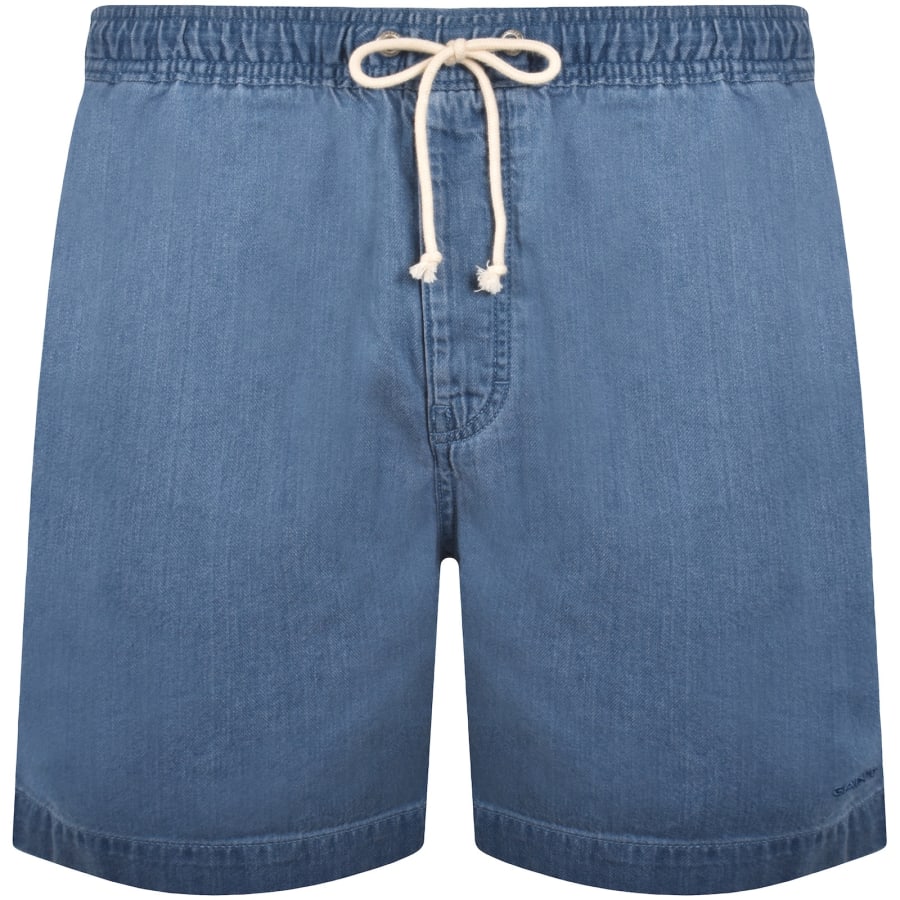 Image number 1 for Gant Denim Shorts Blue