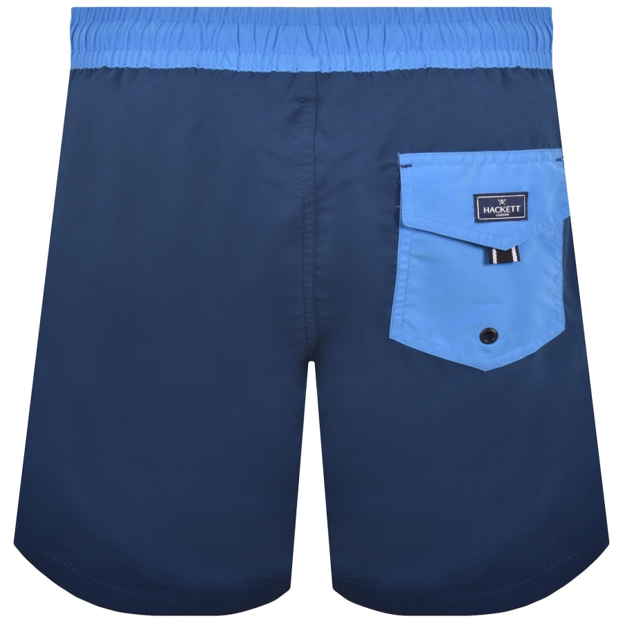 Image number 2 for Hackett Number Swim Shorts Blue