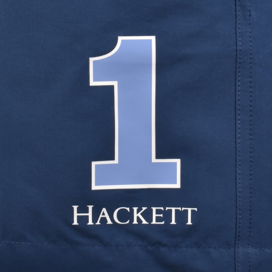 Image number 3 for Hackett Number Swim Shorts Blue