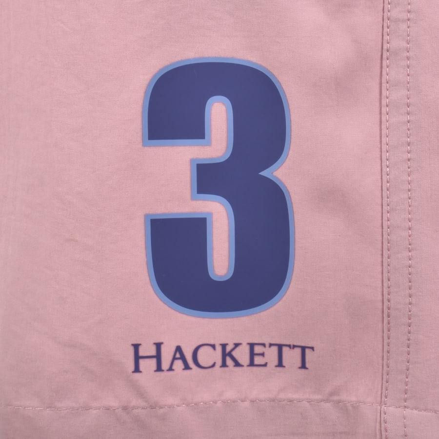 Image number 3 for Hackett Number Swim Shorts Pink