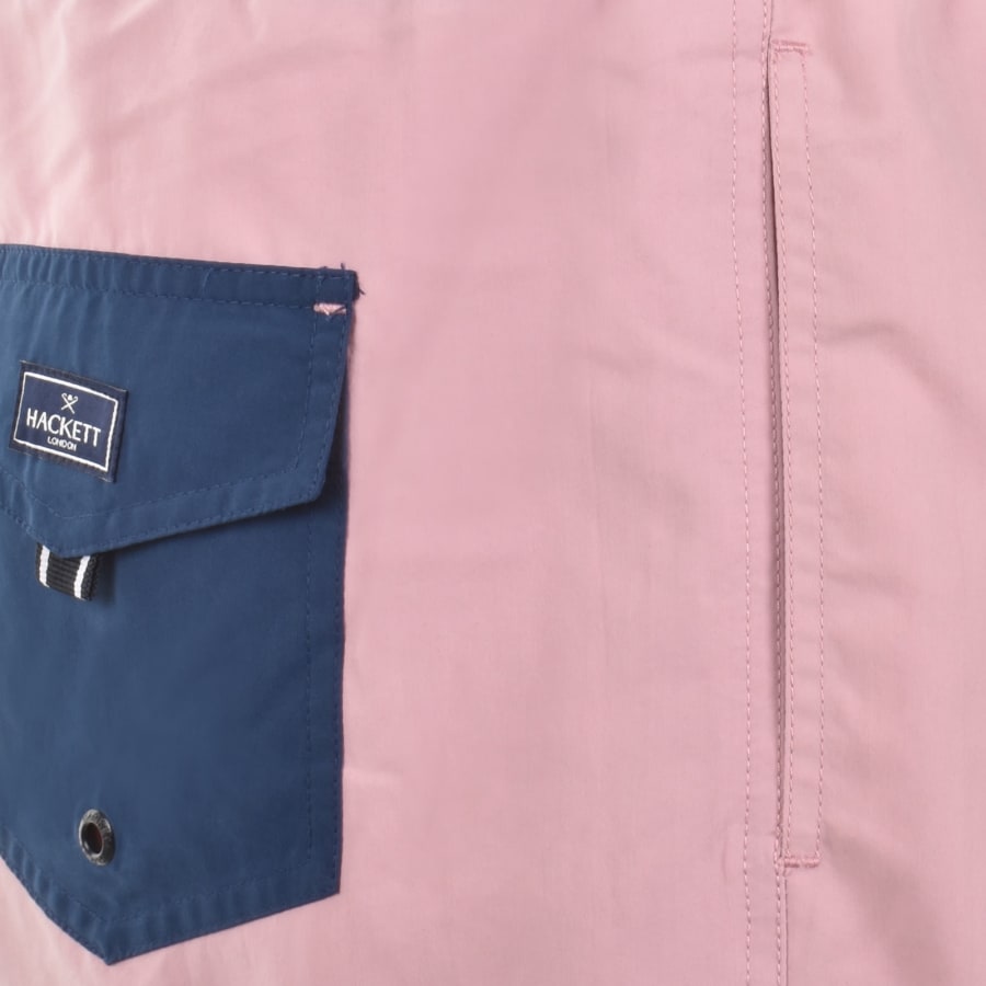 Image number 4 for Hackett Number Swim Shorts Pink