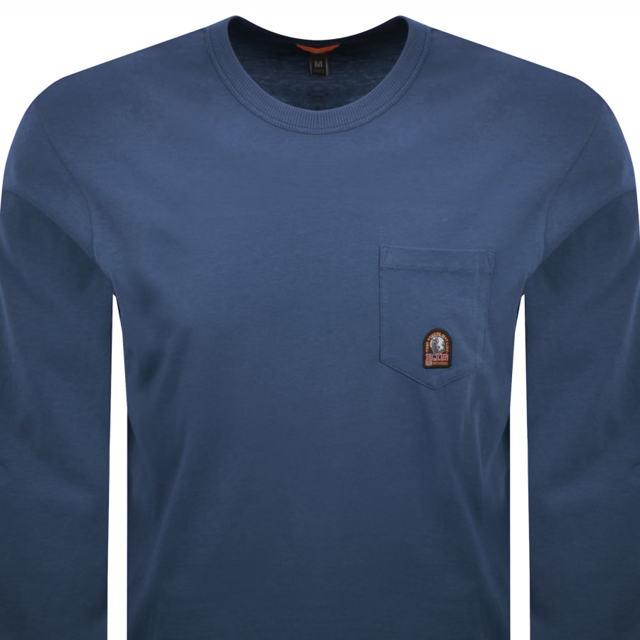 Image number 2 for Parajumpers Caspian T Shirt True Blue